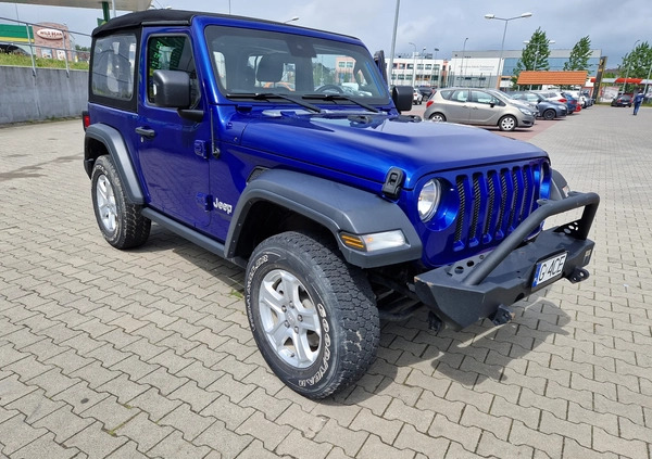 Jeep Wrangler cena 124000 przebieg: 69000, rok produkcji 2018 z Gdańsk małe 137